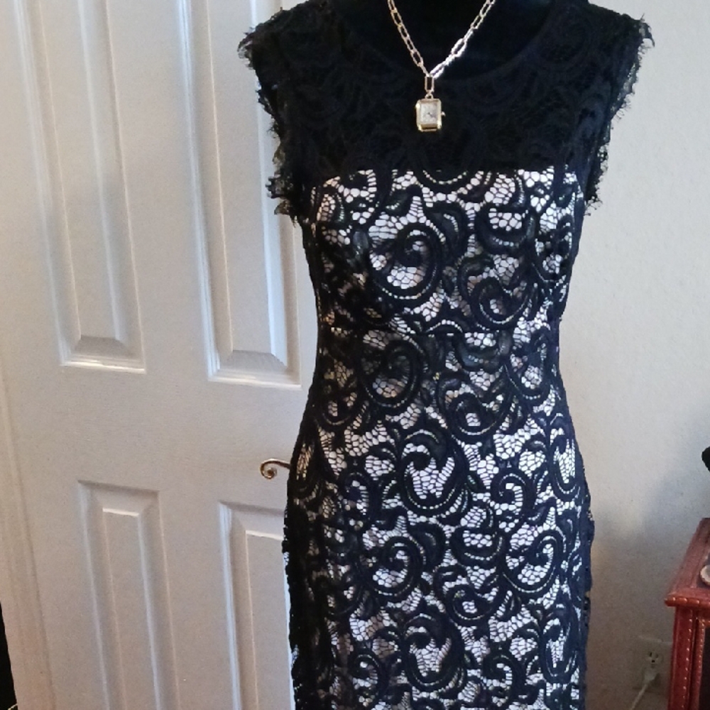 Elegant Black Lace Dress